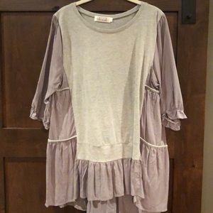 Mixed media tunic